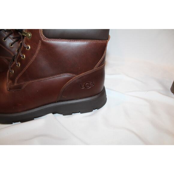 NIB UGG MEN'S WATERPROOF STENTON WORK CASUAL LEATHER BOOTS - Picture 5 of 8